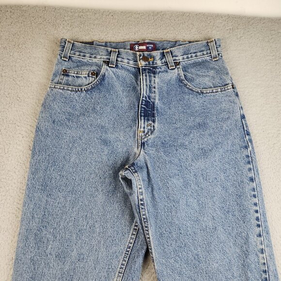 Y2K 90's Arizona Jeans Men's 33x31 Blue Relaxed Fit Straight Leg Stonewash Denim - Picture 11 of 13